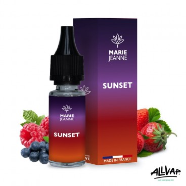 Le e-liquide Sunset au CBD de chez Marie Jeanne