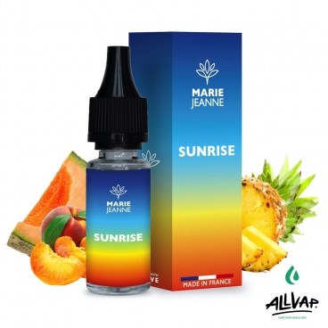 Le e-liquide Sunrise au CBD de chez Marie Jeanne