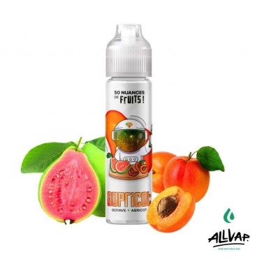 E-liquide Gobricot 50ml de 50 Nuances de Fruits, saveurs goyave et abricot, fabriqué en France.