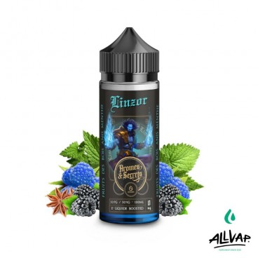 Eliquide LINZOR de Arômes et Secrets, saveurs fruits des bois, anis et menthe, 100ml.