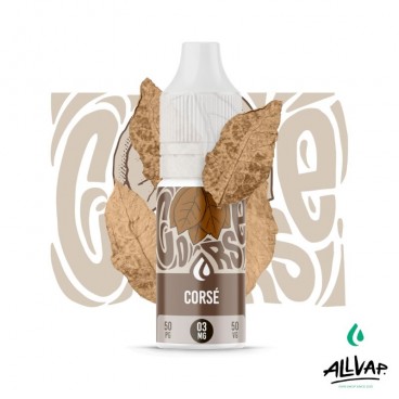 Eliquide CORSÉ de la marque Origins, saveur Classic blond boisé, 10ml, sans sucralose ni colorant, fabriqué en France