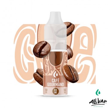 Eliquide Café Gourmand d'Origins, saveur café et biscuit sablé, 10ml.