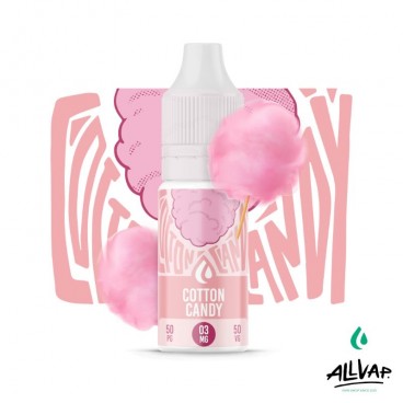 Eliquide COTTON CANDY, saveur barbe à papa rose, fabriqué en France.