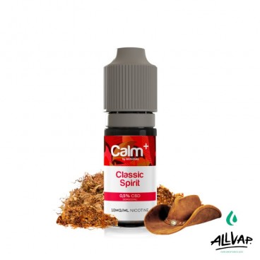 Liquide Calm+ Classic Spirit, saveur Classic Blond américain, 10ml, sel de nicotine et CBD