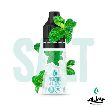 E-liquide Menthe à l'eau Salt en sel de nicotine par Origins, saveurs menthe chlorophylle et diabolo, 10ml.