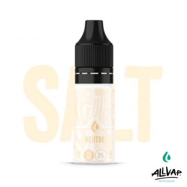 Eliquide Neutre Salt d'Origins, 10ml, 20mg de sel de nicotine, sans saveur.
