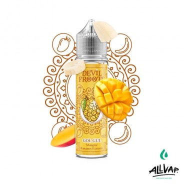 Eliquide GOL GUL de Devil Froots, saveur mangue et banane écrasée, 50ml.