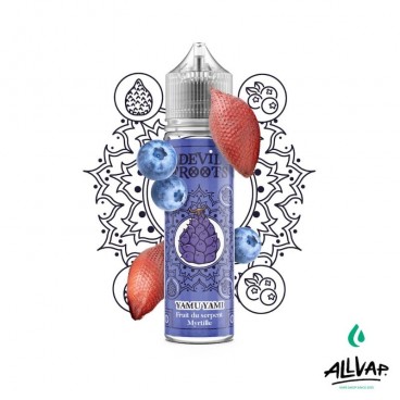 Eliquide YAMU YAMI de Devil Froots, saveur Fruit du Serpent et Myrtille, 50ml.
