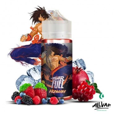 Eliquide Hizagiri de Fighter Fuel, saveur Fruits rouges, Grenade et Fraise, 100ml.