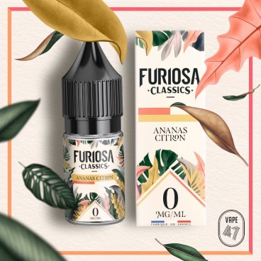 E-liquide Ananas Citron de Furiosa Classics, saveur fruitée et rafraîchissante.