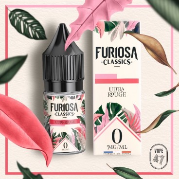Eliquide Ultra Rouge, saveur fruits rouges et frais, 10ml, marque Furiosa Classics.