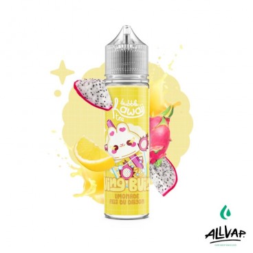 E-liquide BUING BUING de Kawaii, saveurs limonade, fruit du dragon et frais, 50ml, sans nicotine.