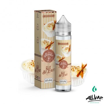 E-liquide Riz au lait de Le Petit Gourmet, saveur gourmande sucrée, 50ml, sans nicotine.