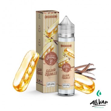 E-liquide ECLAIR VANILLE, une pâtisserie gourmande, sans nicotine, 50ml.