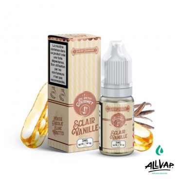 Eliquide ÉCLAIR VANILLE de Le Petit Gourmet, saveur pâtissière, 10ml.