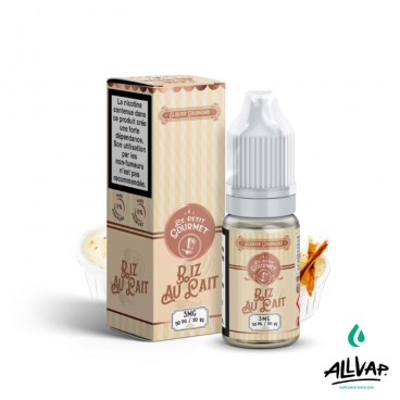 E-liquide Riz au Lait de Le Petit Gourmet, à la saveur d'un dessert crémeux, 10ml.
