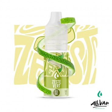 Eliquide ZESTE VERT AllVap Origins au goût acidulé et frais de citron vert