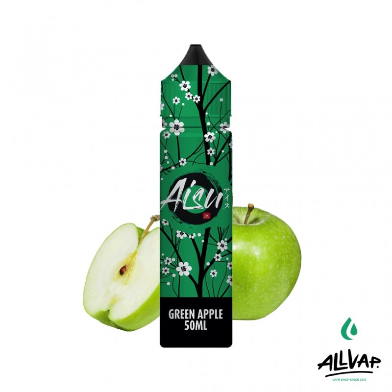 Le e-liquide Green Apple 50ml de chez Aisu