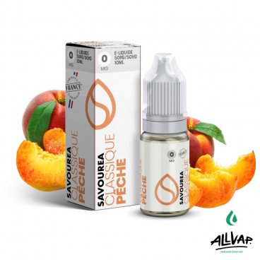 Le e-liquide Pêche de chez Savourea